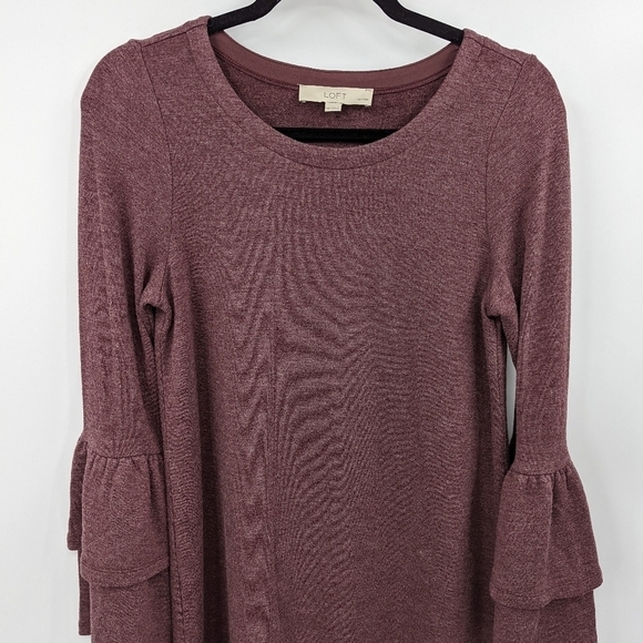 LOFT Bell Long Sleeve Dress - Picture 2 of 7